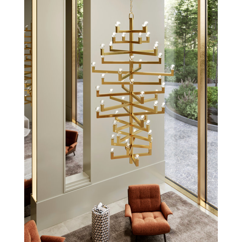 Andre 52 - Light Dimmable Tiered Chandelier