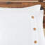 3 pièces d'édredon en coton gaufré blanc / double - Lavable à la machine, boutons décoratifs en bois attrayants pour un tissage de chambre à coucher paisible, détails relaxants à boutons-119104770