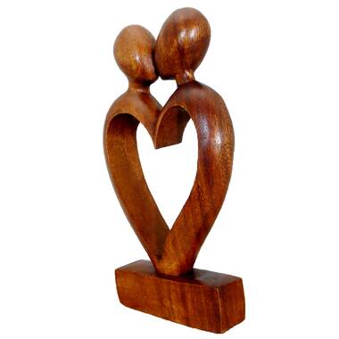Kiva Store  Hand Crafted Romantic Sculpture - Faithful Heart