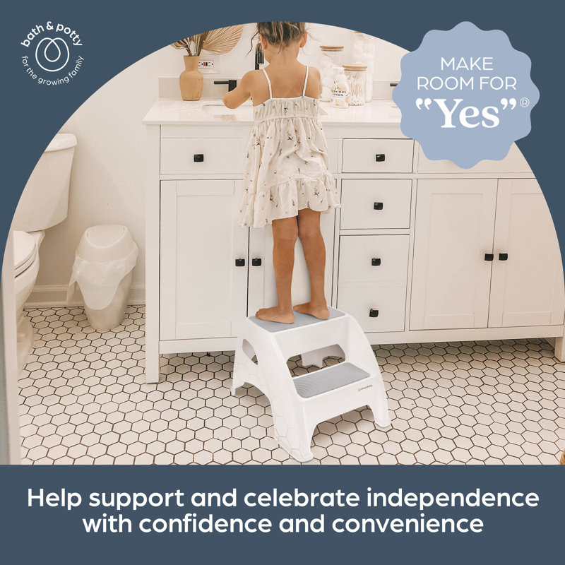 2 - Step Stool, Gray