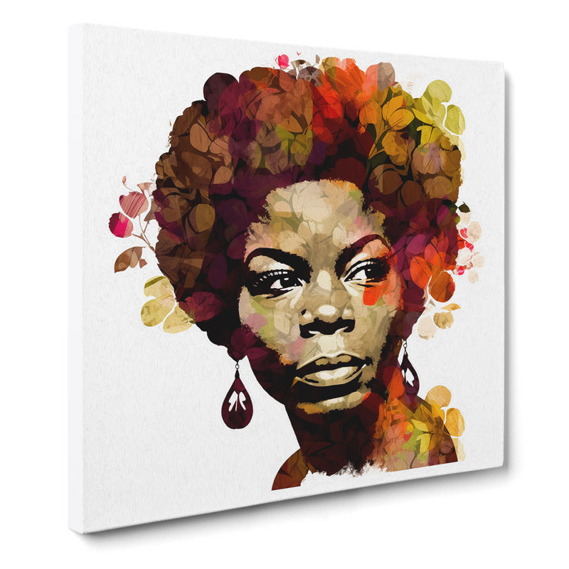 Nina Simone - Wrapped Canvas, 50cm H x 50cm W x 3cm D