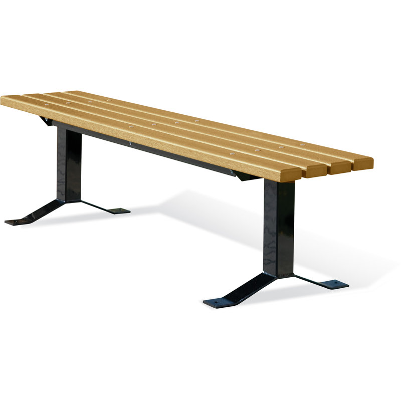 Banc de parc en plastique UltraSite, 72 po (planches 3 x 4), Cèdre