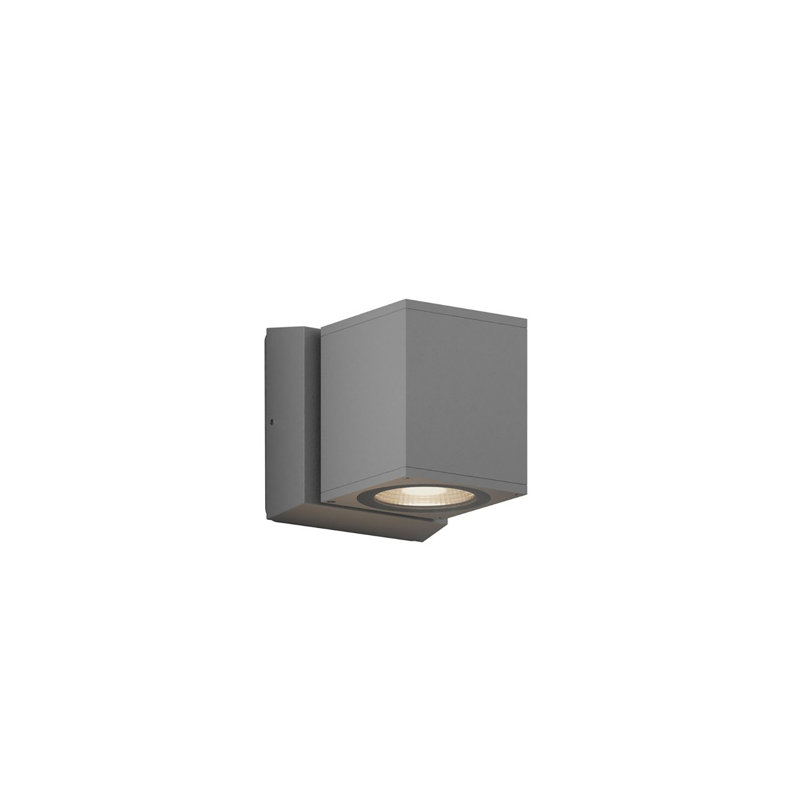 Sera Wall Light, Silver, 5.1" H x 3.9" W x 5.7" D