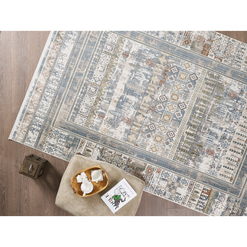 Valde Southwestern Machine Woven Wilton Rug , Runner 2' x 8'