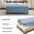 51" W Linen Upholstered Flip Top Storage Bench-864889349