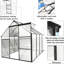 99,65 po Large serre pour un espace de croissance des plantes abondant Polycarbonate robuste avec drainage de l'eau-126726084