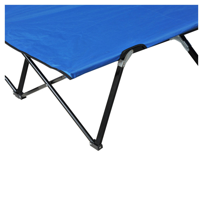 Lit de camp double pliant pour 2 adultes Outsunny