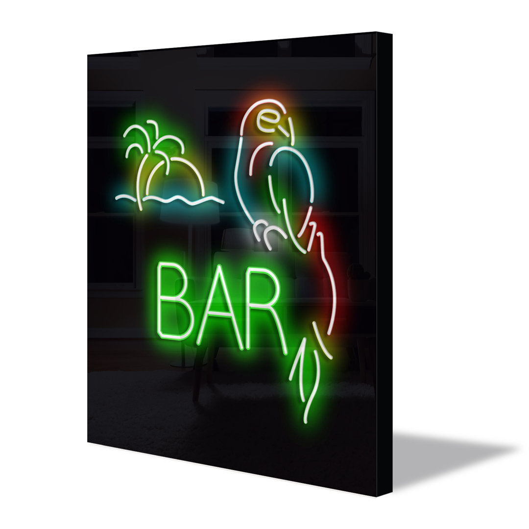 Bar Parrot LED Neon Sign Wall Décor