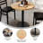 30" Round Solid Wood Commercial Tabletop with 18" Dining Height Base-102232065-102232066-102234108