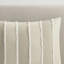 3 pièces édredon taupe très grand / très grand - rembourrage 100% coton à rayures alternées et garniture contrastante lavable à la machine grande taille rayé par