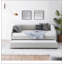 Lit de jour rembourré polyvalent en chenille avec lit gigogne, parfait pour un sommeil supplémentaire et des espaces de vie élégants-1145456337-1145456351