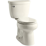 Cimarron® 1.28 GPF Water Efficient Round Two-Piece Toilet (Seat Not Included)
