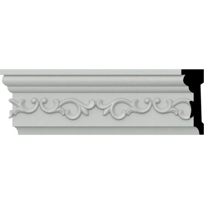 Endurathane Versailles Chair Rail, 3 5/8"H x 1 1/4"P x 94 1/2"L, Factory Primed (2-Pack)