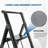 4 - Step Steel Folding Step Ladder