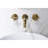 Bathroom Wall Mounted Faucet In Bronze - Drip- Cartridge And Rust- Finish For A Clean Solid Brass Construction With Effortless Water Control Modern Design Your-121645631