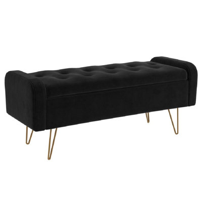 Velvet Ottoman