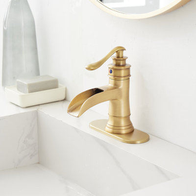 Single-handle Bathroom Faucet with Drain Assembly