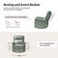 Medlin 31'W Transitional Faux Leather Dual Motor Swivel Rocker Recliner with USB Ports-1848657021