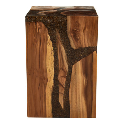 Glass Top End Table