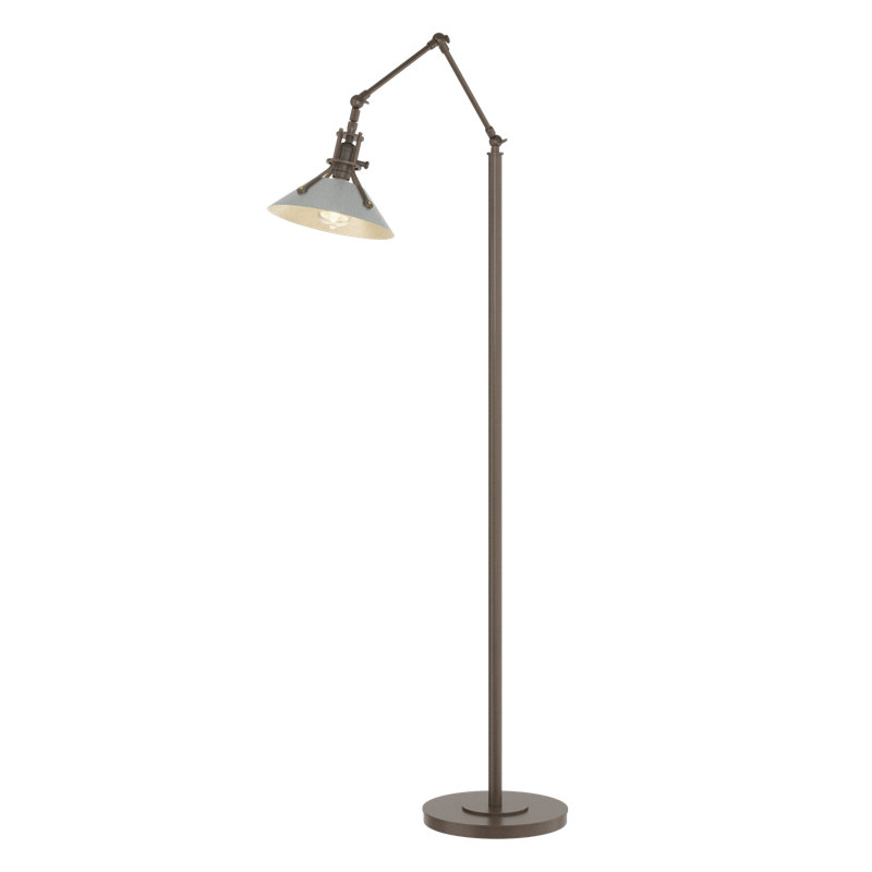 Henry 60.8" Task Floor Lamp, Bronze, Vintage Platinum