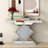 Andreja Mirrored Glass Console Table with Crushed Diamond Inlay