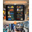 Armoire de rangement en métal 71 po avec 4 tablettes réglables et rangement de garage robuste avec 2 portes