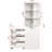 4 Tier Pull-Out Multi 2 Glass Doors 72.71" H Modern Wooden Display Cabinet For Kitchen Pantry And Salon Organization Multi-Functional Storage Living Room Store-866923013