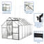 Serre en polycarbonate surélevée 6X12 pi-114766636
