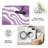 Lavender Wave carpet-easy to clean, machine-washable, soft and comfortable; suitable for door mats, kitchens, living rooms, bedrooms, corridors, and laundry areas. Easy to clean, durable carpet for home decoration.-130037172