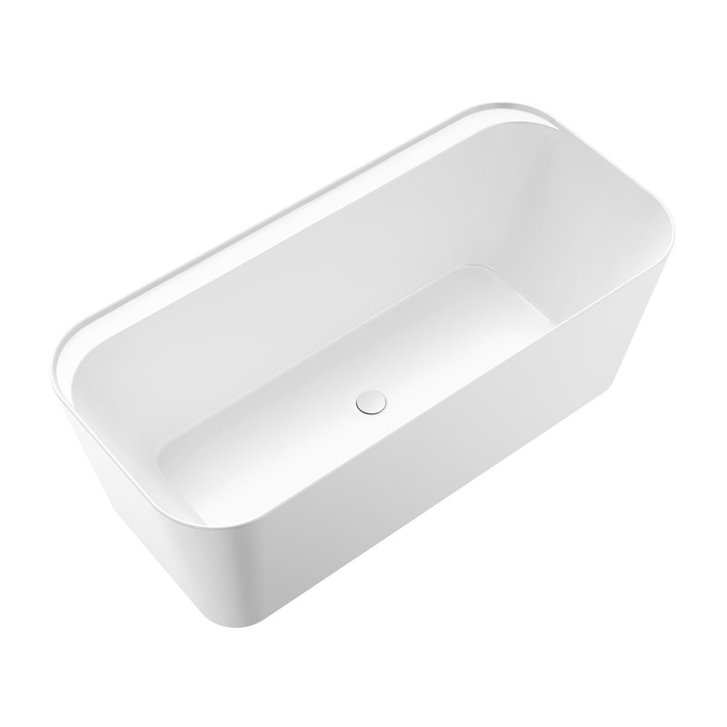 66.75'' x 31.625'' Bathtub, Matte White, Matte Black