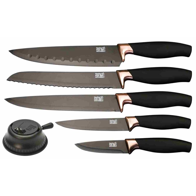David Shaw Silverware Brooklyn 5 Piece Stainless Steel Assorted Knife Set