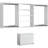  White Wall Mounted Modular Walk in Wood Closet System with Custom Storage Design-539853695