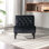 Fauteuil d'appoint / fauteuil de loisirs en tissu de velours Coolmore