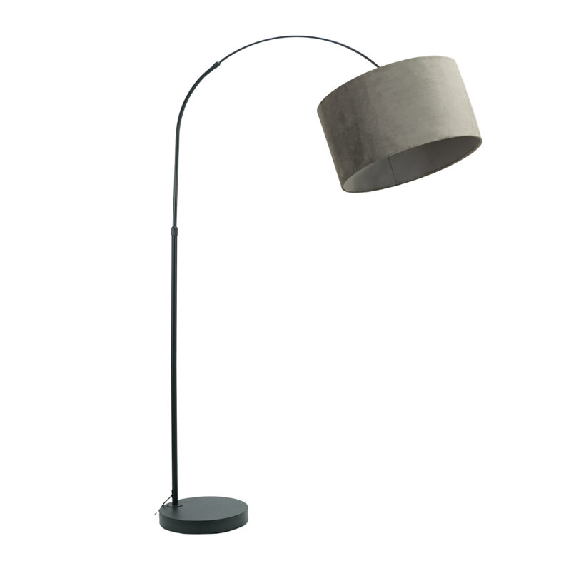 Rinnah 180cm Matte Traditional Floor Lamp, Grey