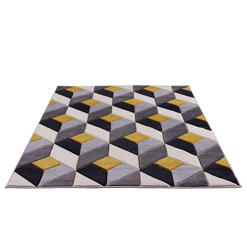 Sharpsburg Machine Woven Ochre Indoor Rug, Rectangle 80 x 150cm