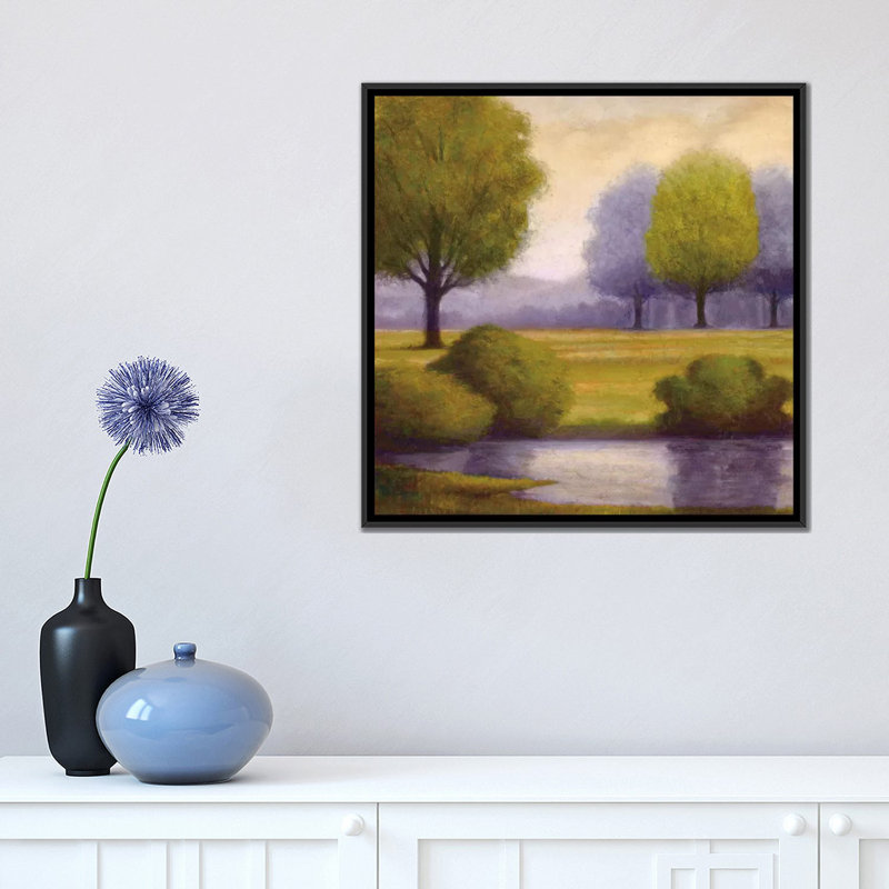 Lavender Sunrise II by Gregory Williams - Gallery-Wrapped Canvas Giclée, 18" H x 18" W x 1.5" D, Black Framed Canvas, No Mat