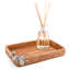 Orchid Catchall Tray Hand Woven Wicker Rattan