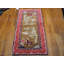 Tapis antique blanc à motif de grues chinoises et de rennes