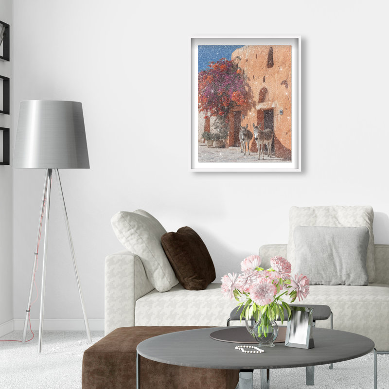 Morning Wait Framed Graphic Art, 31.5"H x 25.5"W, White Shadowbox