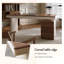 Bureau simple 70,87 po à teintes multiples couleur noyer-874900797