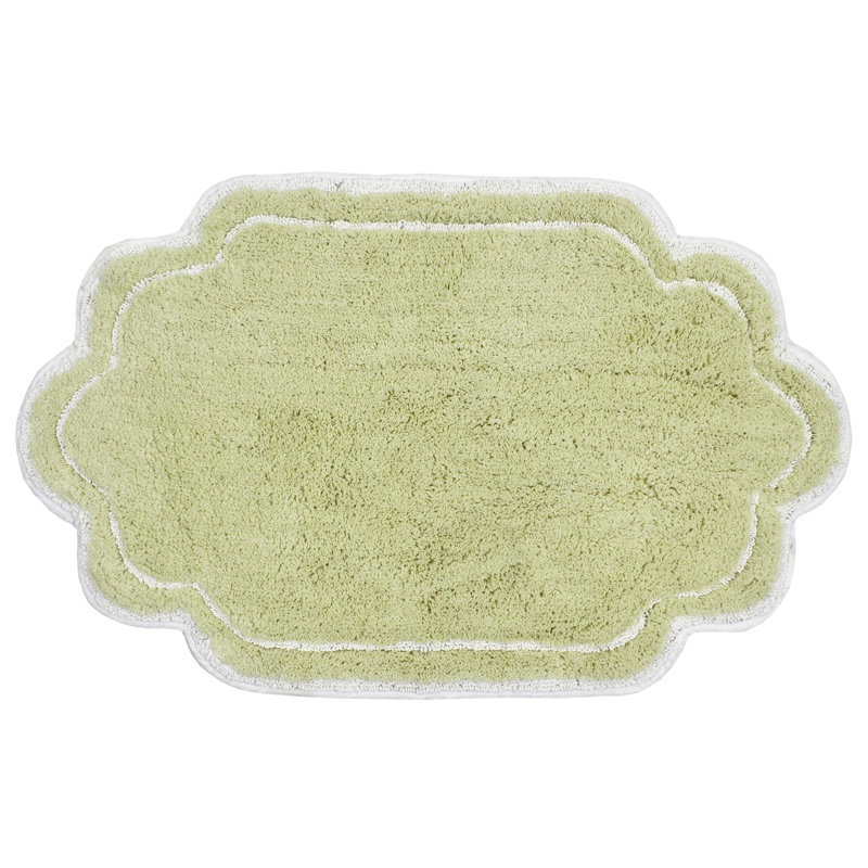 Tapis pour salle de bain Dobrinka, Vert, 24 po x 40 po (rectangulaire)