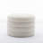 Velvet Fabric Storage Round Ottoman Footstool With Wooden Shelving-200413698