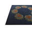 Tapis carré bleu marine Jaycee