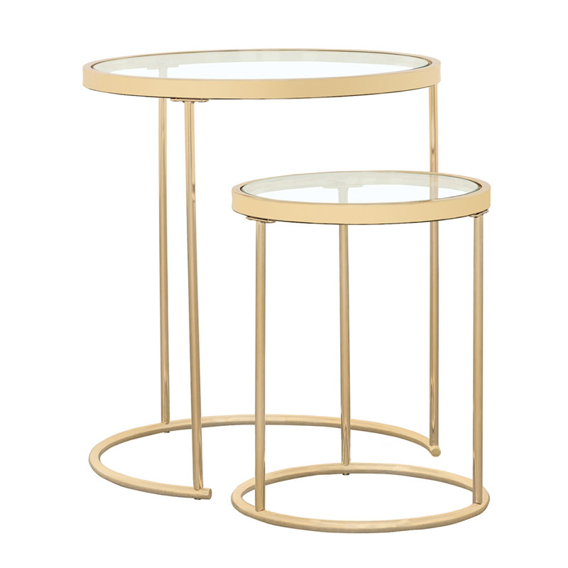 Shinde Glass Top Nesting Tables