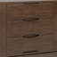 Buffet Harper en bois massif brun noyer