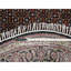 Tapis rond en laine et soie Tebraz Mahi noir 5 pi x 5 pi 175 KPSI E4D1686C0D4842D5AFC08EFC1CFB279A