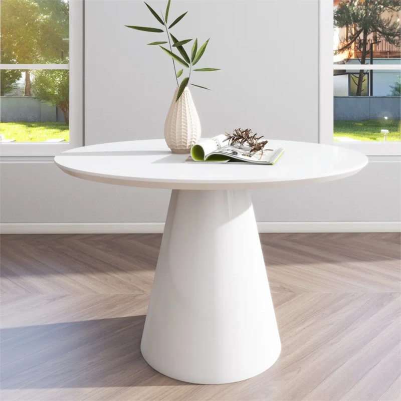 Table de salle à manger moderne moderne, Blanc
