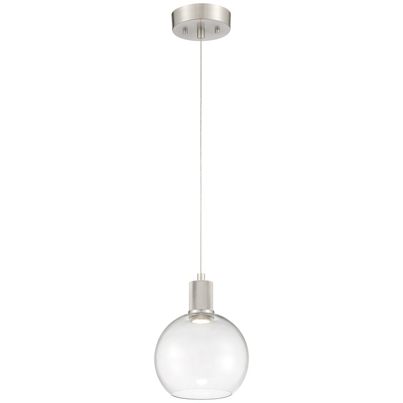 Tonika 1 - Light LED Single Pendant, Brushed Steel