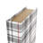 Storage Book Geometric Box With Plaid Inspired Pattern And Paper Detailed Edges