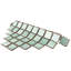 Carreau de mosaïque en porcelaine à motif mosaïque arabesque de 3 3/8 po x 12 3/8 po Hudson Tangier-636717241